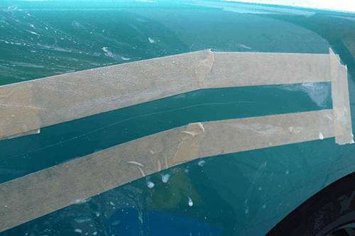 tape outline scratch